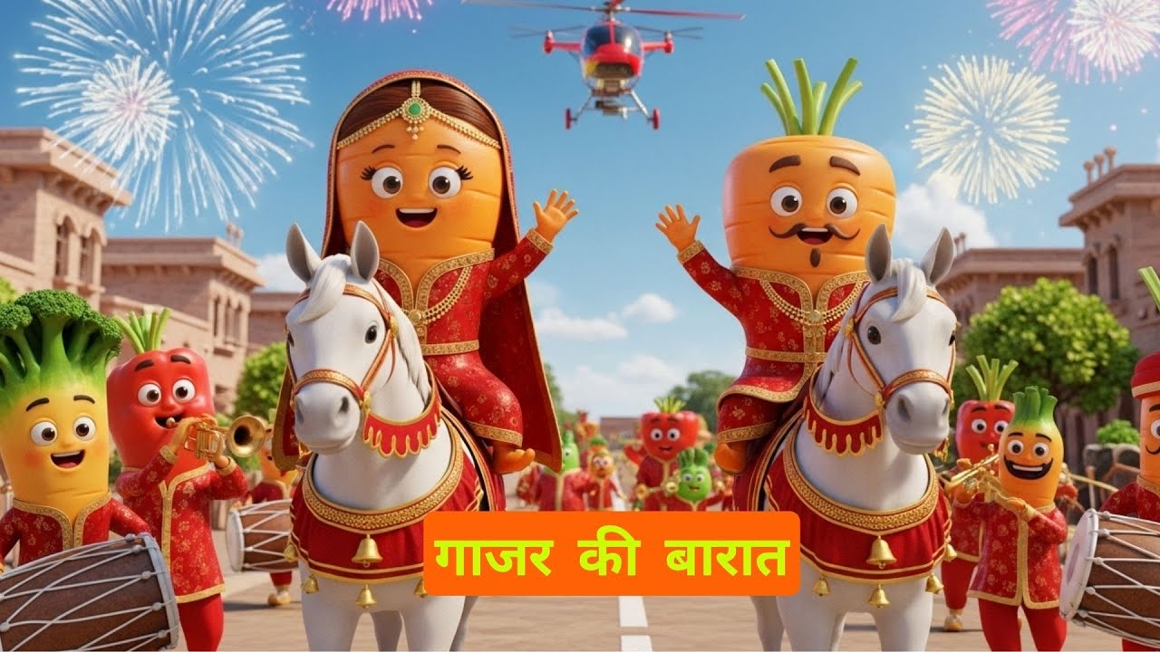 Gajar ki barat | Kids Hindi | Hindi Cartoon Video | गाजर की बारात