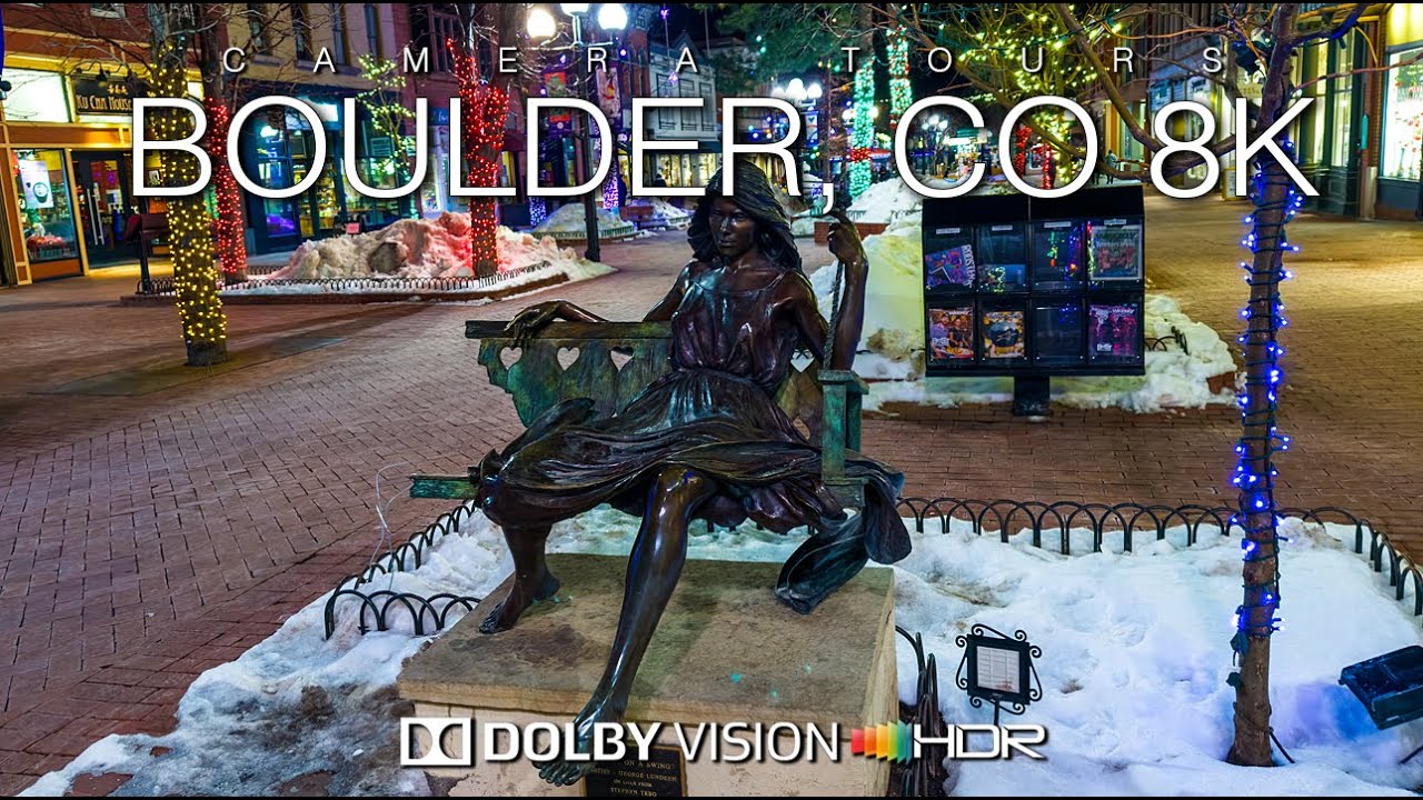 EXPLORE Boulder's WINTER WONDERLAND on Pearl Street Mall! in 8K Dolby Vision HDR