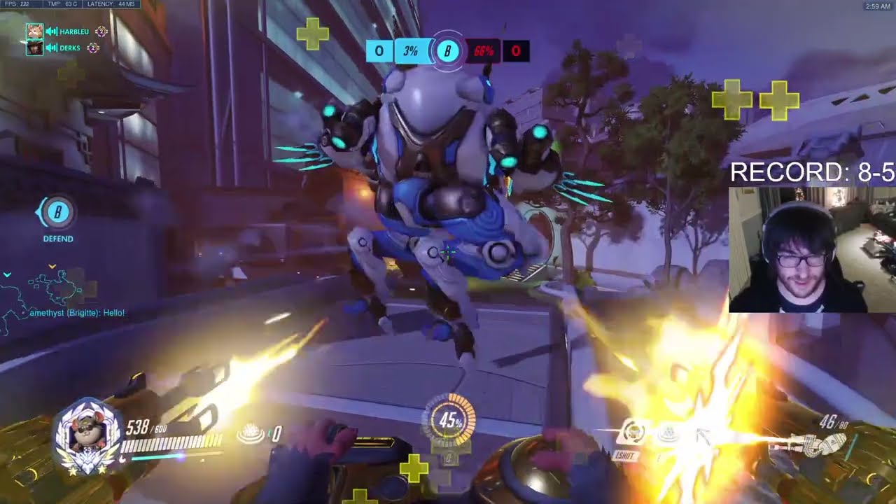 HARBLEU + GURU!  HAMMOND GAMEPLAY OVERWATCH SEASON 32 TOP 500