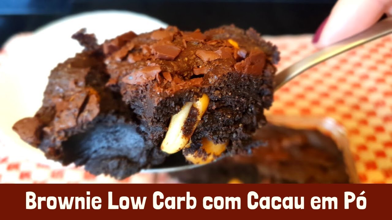 Brownie Low Carb com Cacau em Pó ( SUA SOBREMESA MAIS ECONÔMICA)