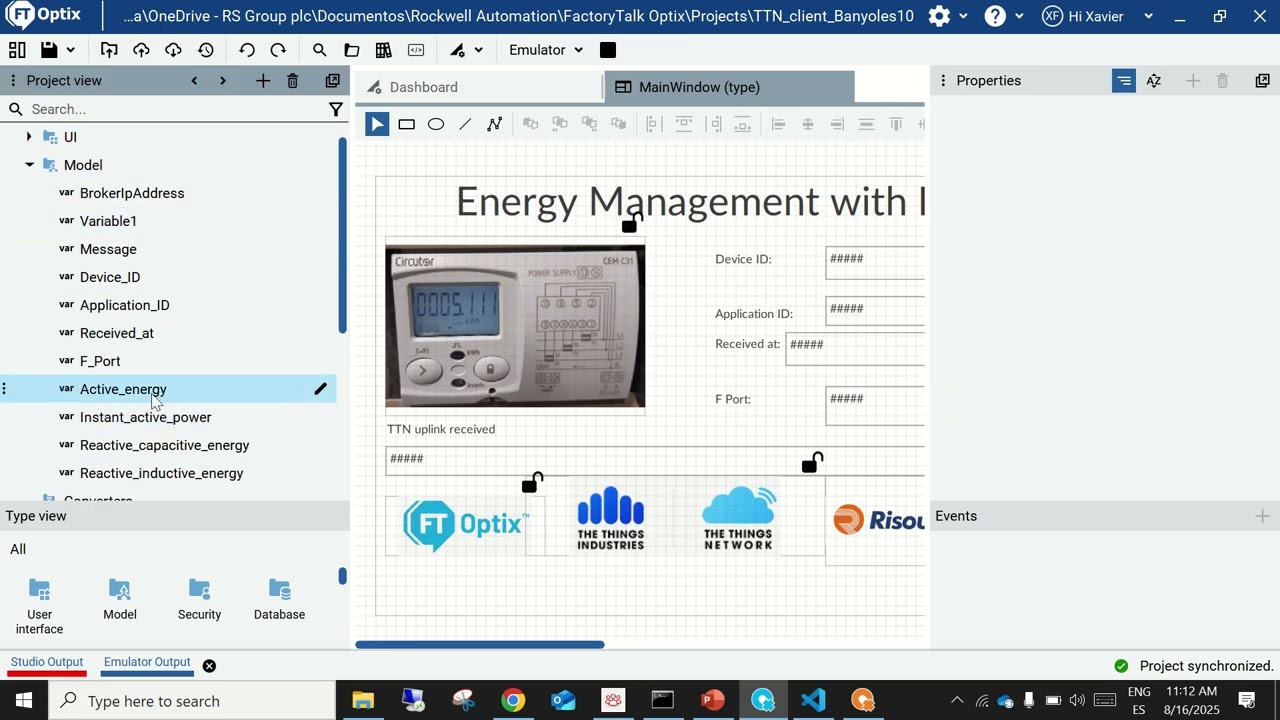 FactoryTalk Optix Deserialize TTN LoRaWAN payload