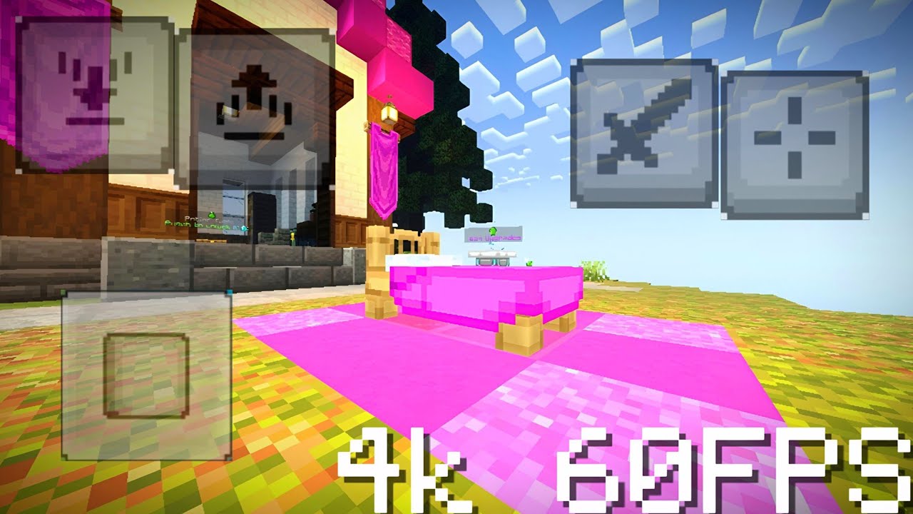 Hive bedwars 4k 60FPS gameplay on mobile 