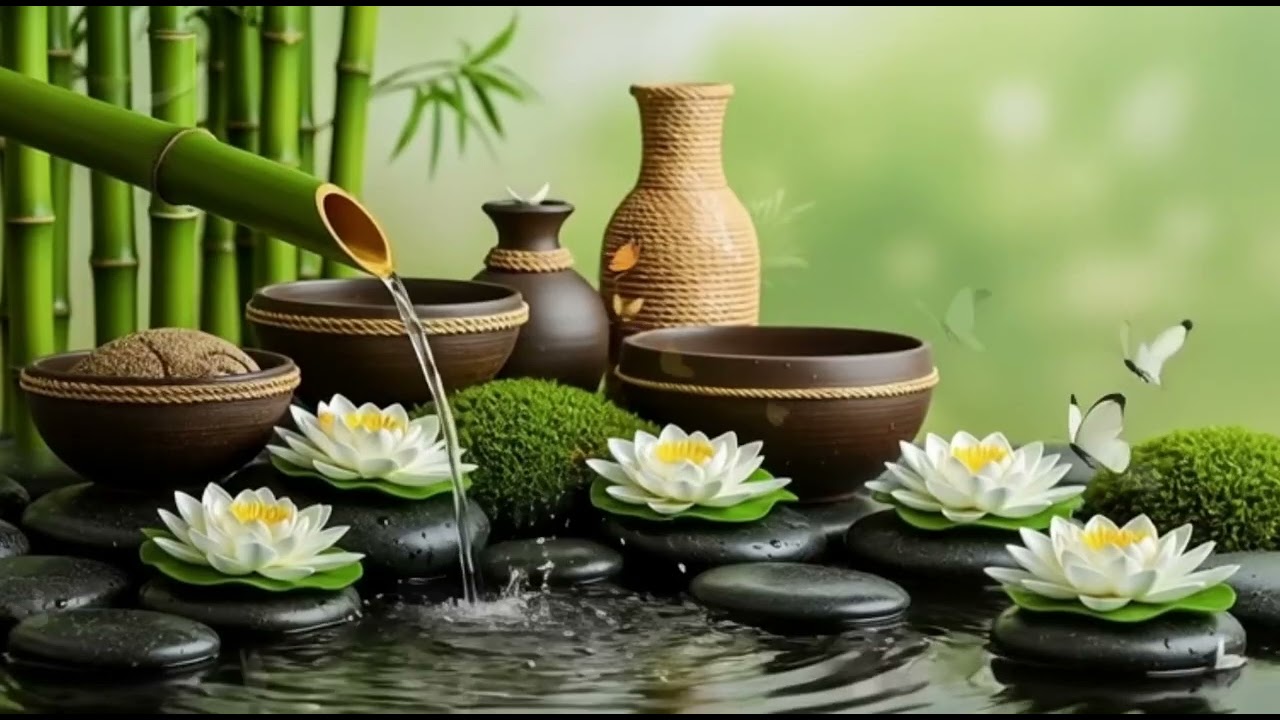 Healing Water Sounds + Soothing Violin & Piano Music Deep Sleep, Ease Overthinking, Relieves Stress