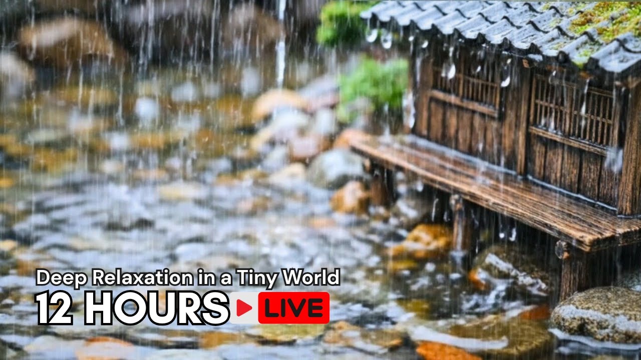 🔴Rain Sounds | Miniature World for Deep Sleep, Relax & Study