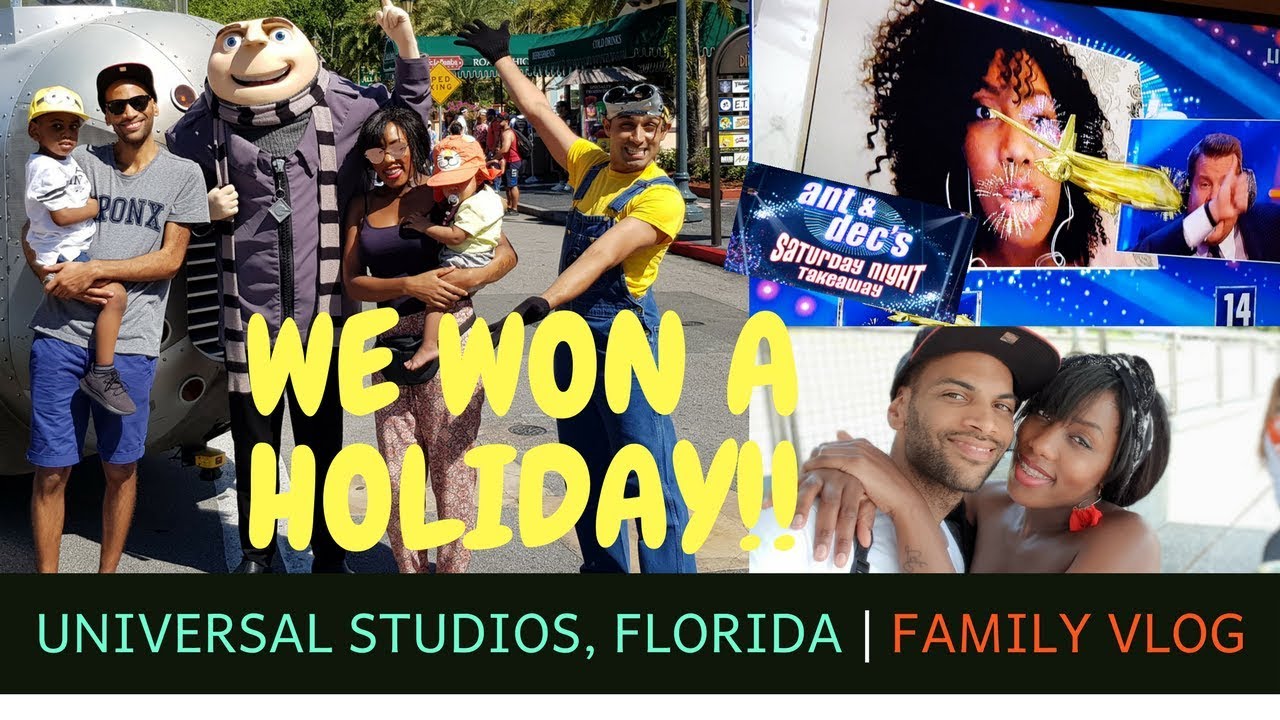 We won a holiday to Universal Studios Florida with Ant and Dec
