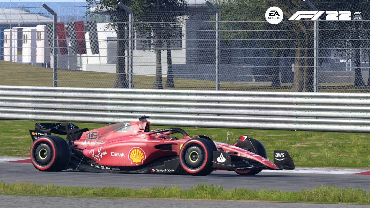 F1 22 Ferrari F1 Racing Team Racing Around The Chinese Grand Prix