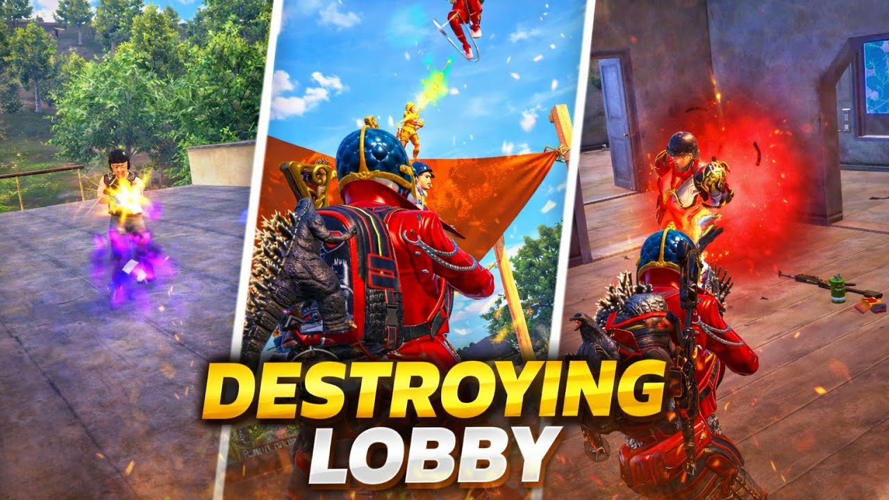 Destroying Lobby | 1 vs 4 clutches | SHARRY GAMING | BGMI|