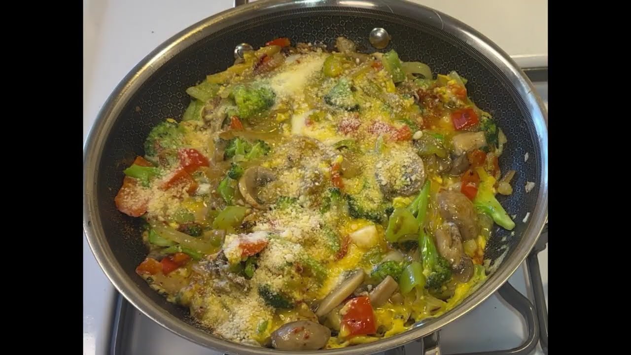 5 Minutes healthy vegetable omelette /easy and delicious breakfast