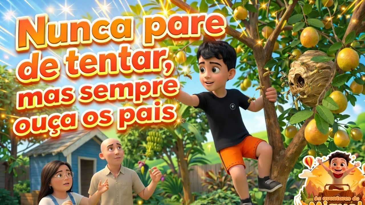 Nunca pare de tentar, mas sempre ouça seus pais.