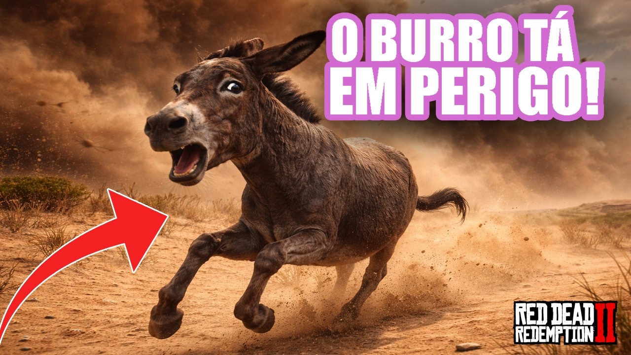 O BURRO FICOU PRESO NA TEMPESTADE! red dead redemption 2