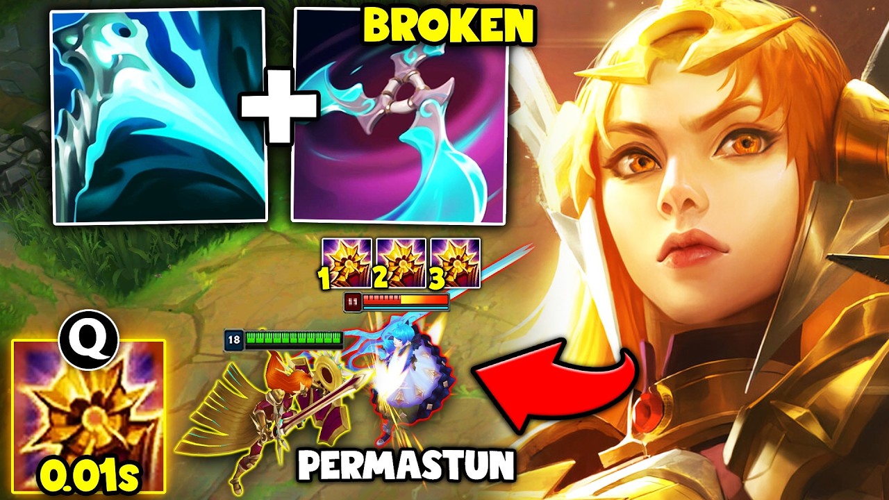 This Permastun Leona build spams Q over and over (NO COOLDOWNS)