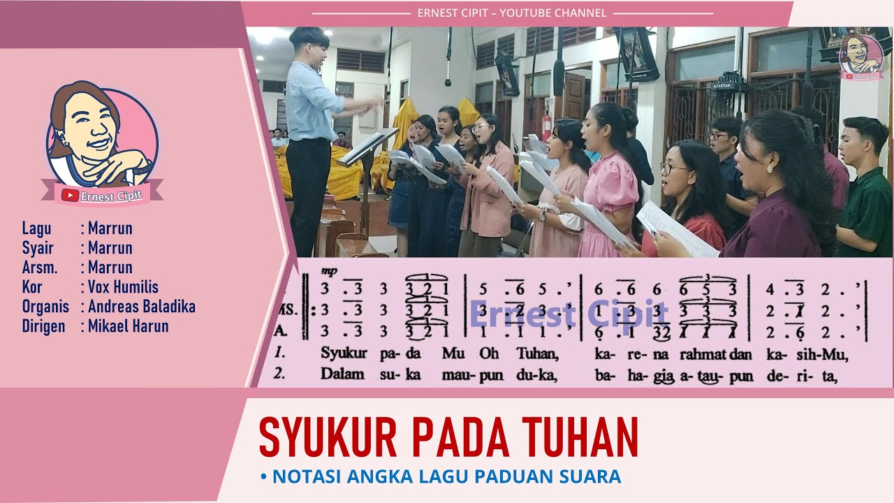 Syukur Pada Tuhan | Lagu Madah Syukur | Martin Runi | Vox Humilis