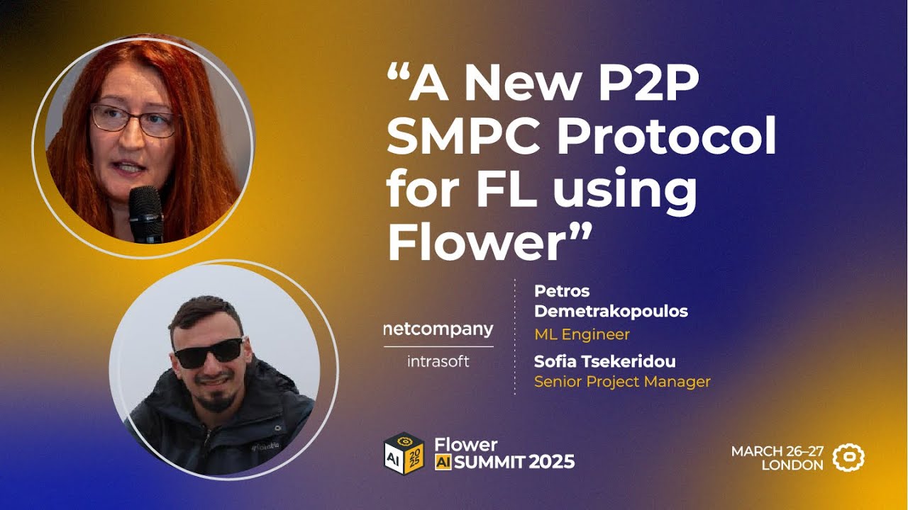 A New P2P SMPC Protocol for FL using Flower (Flower AI Summit 2025)