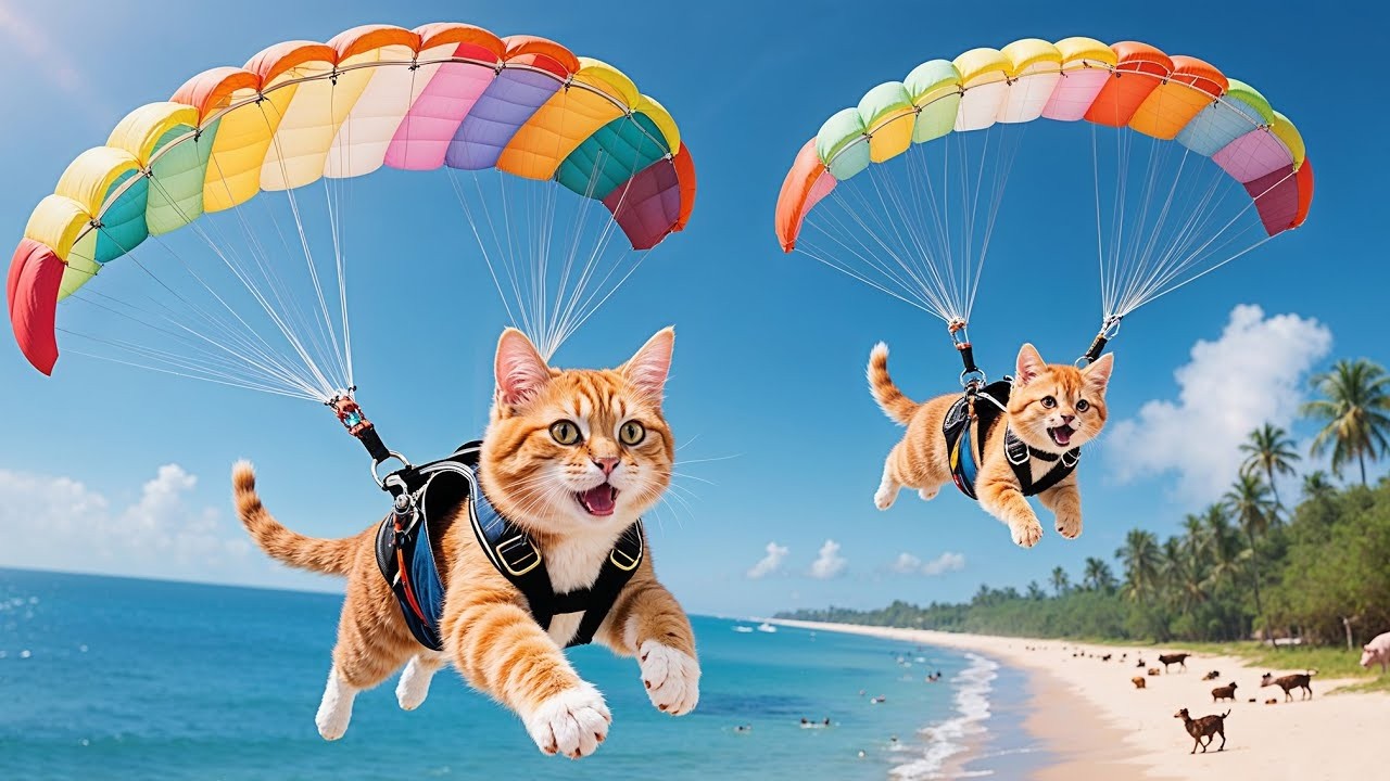 Mama Cat’s Peaceful Beach BBQ Turns Into a Heartwarming Kitten Rescue 🐾🌊❤️