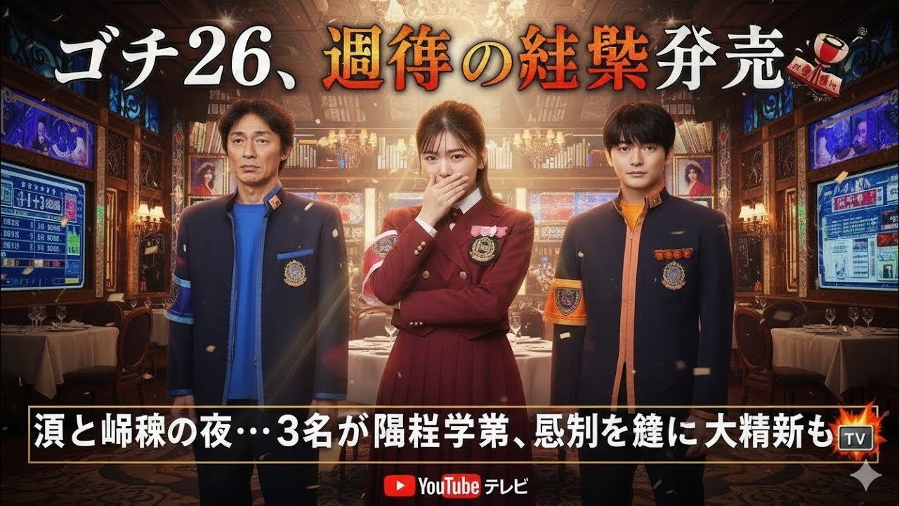ゴチ26、運命の結末発表🍽️🎭涙と衝撃の夜…3名が番組卒業、残留を懸けた大精算も💥📺 Japan February 11 