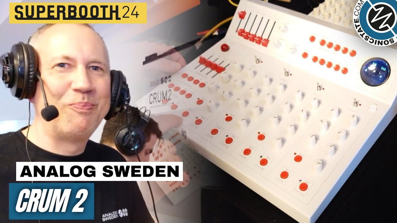 SUPERBOOTH 2024: Аналоговая Швеция — драм-машина Crum 2