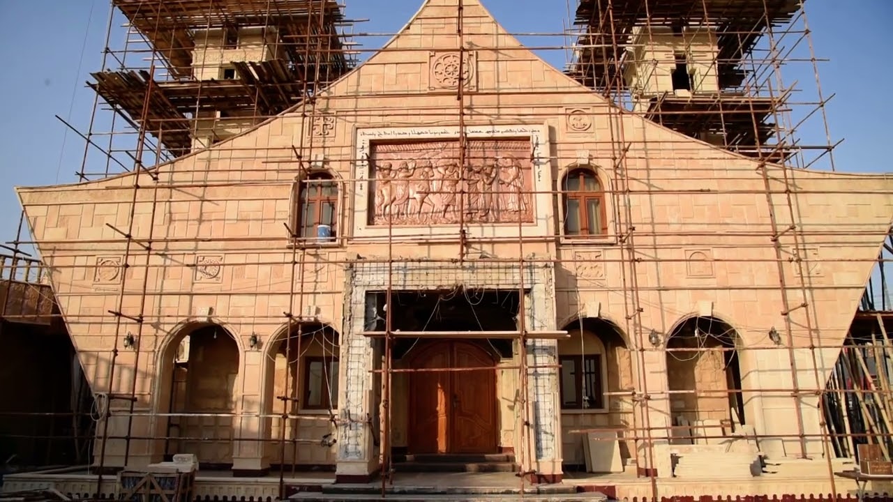 A church is  restored on the Nineveh Plains, Iraq