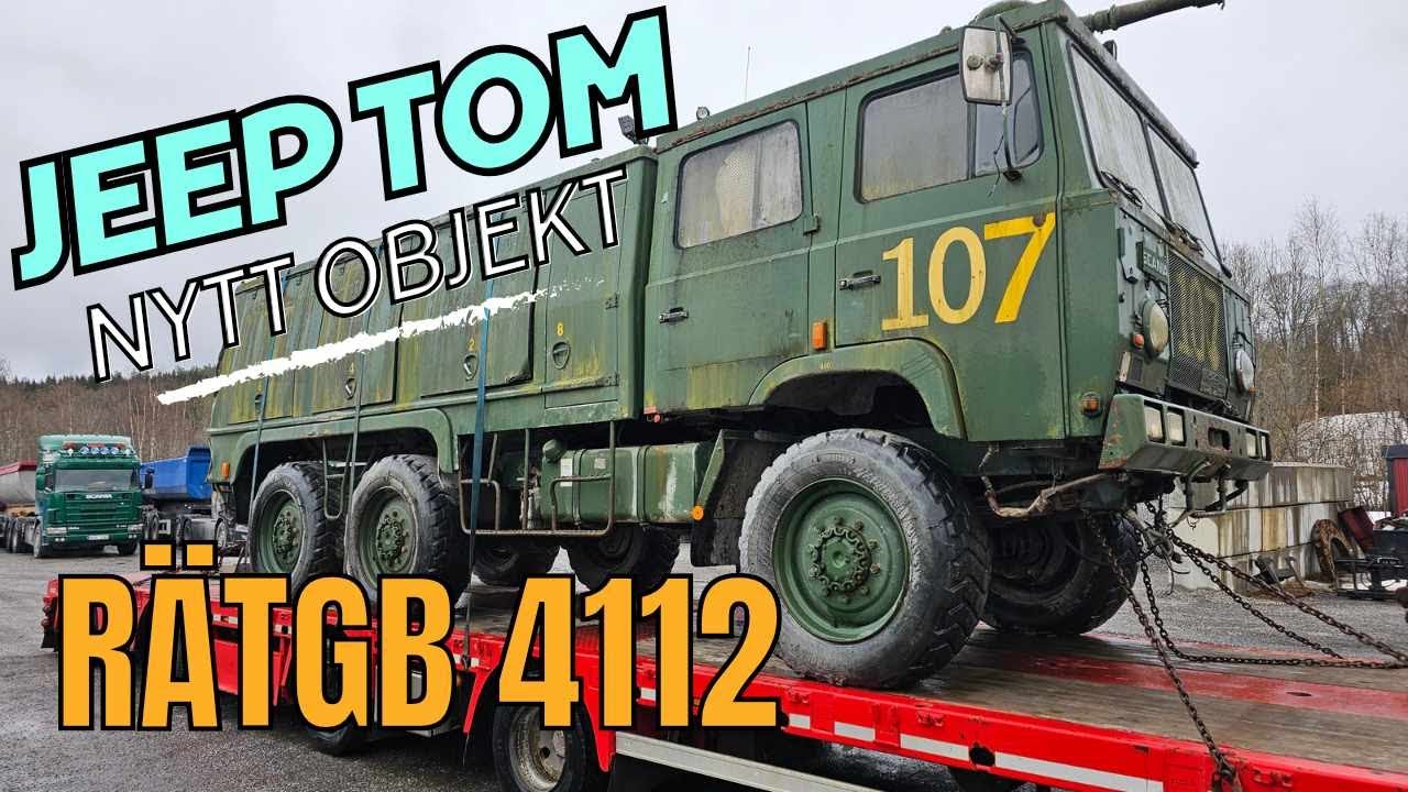 Military - Firetruck - Mottagande av fd Militär Scania RÄTGB 4112 Brandbil