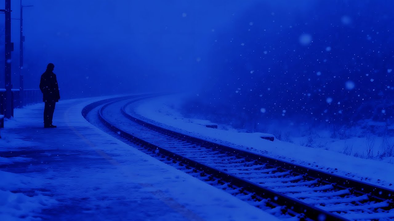 Haunting Silence on Frozen Railway | Atmospheric Journey