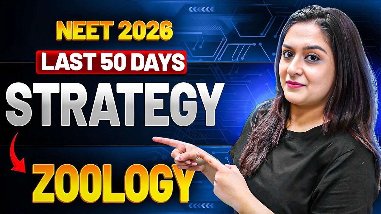 🚨 NEET 2026: 50 Days Zoology Master Plan | Score 160+ | Meetu Mam