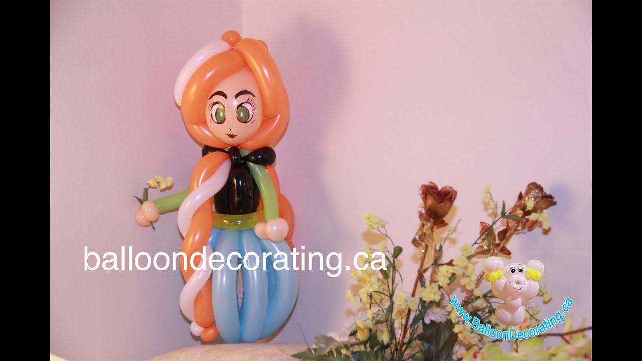 Frozen - Anna balloon tutorial