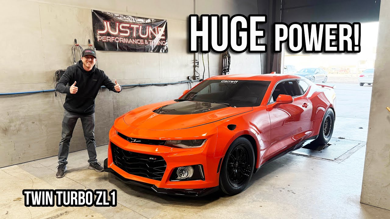 My TWIN TURBO Camaro ZL1 almost broke my tuners highest dyno record! SO CLOSE!