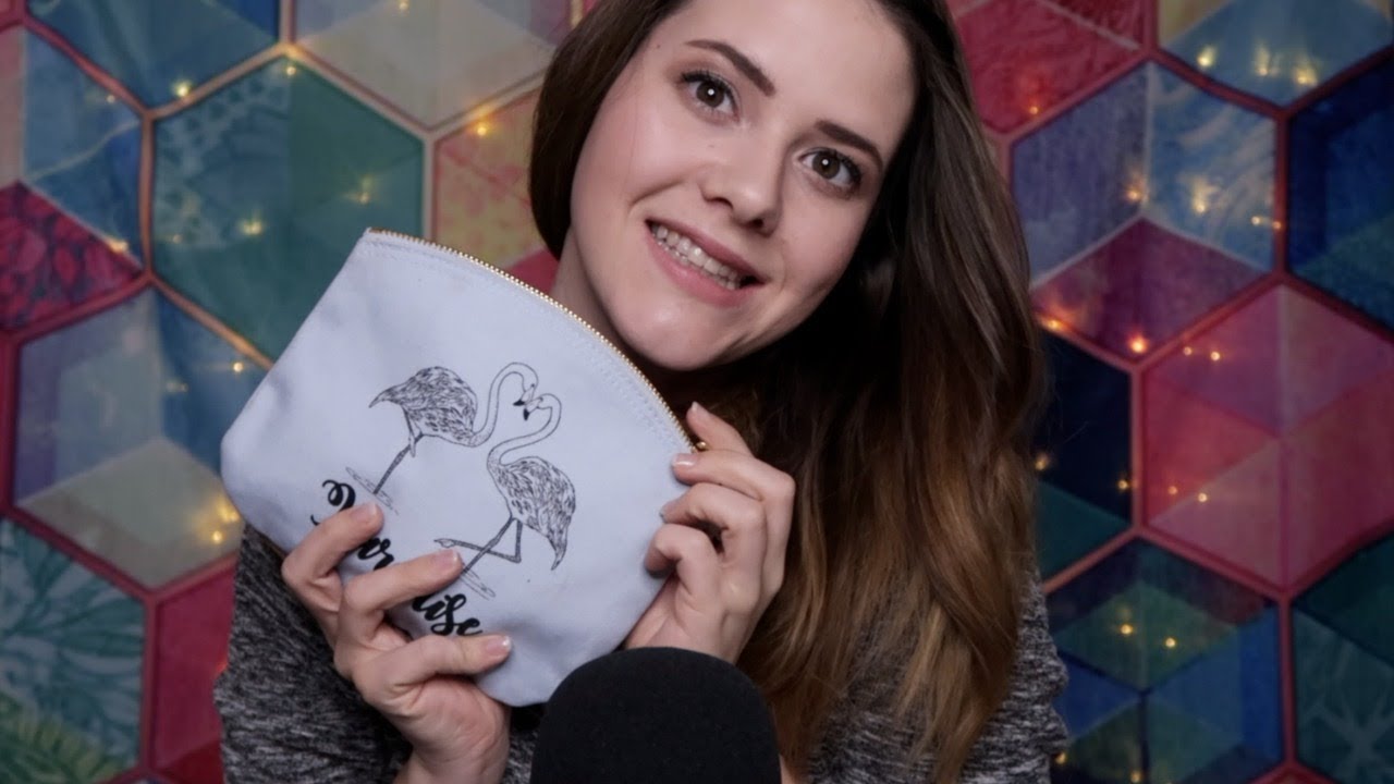 ASMR Whats in my ♡ MAKE UP BAG ♡ Whispers & Tapping | deutsch/german