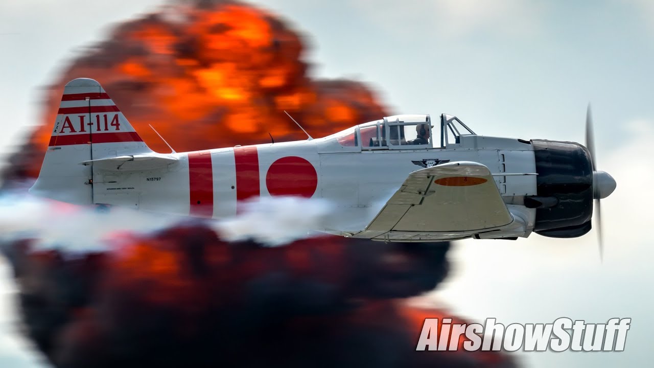 Tora Tora Tora Pearl Harbor Reenactment - Terre Haute Airshow 2018