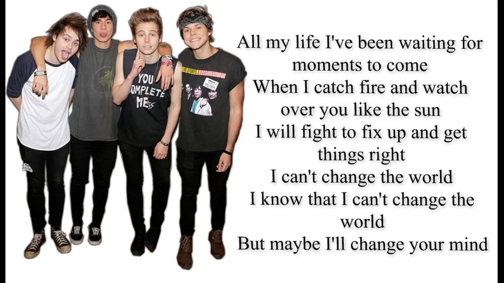 5SOS - Catch Fire lyrics HD