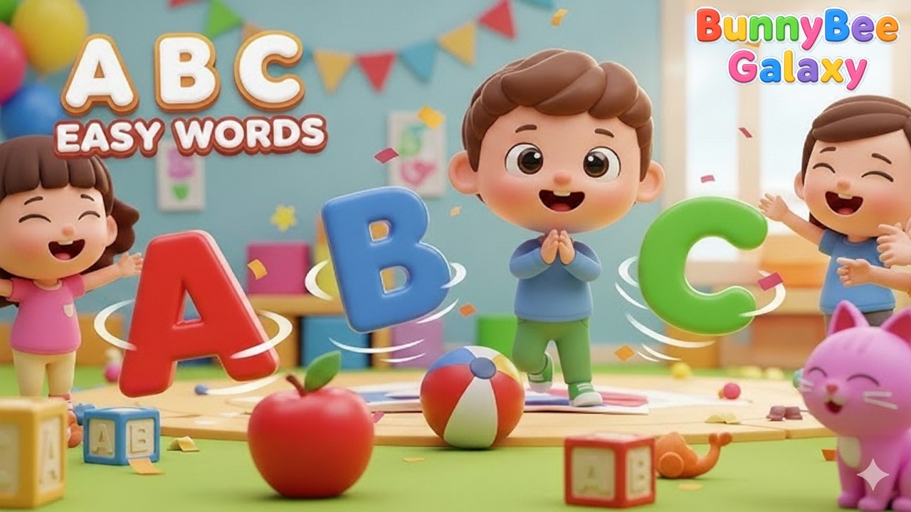 Learn Phonics Song 🎶🎉🌈 | ABC Song | Alphabet Song | Nursery Rhymes for Kids | BunnyBee Galaxy