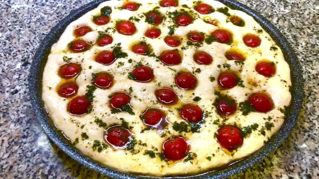 Focaccia barese con lievito madre