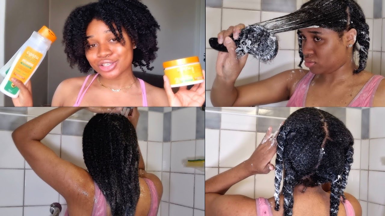 NATURAL HAIR WASH DAY ROUTINE | TYPE 4C HAIR USING *NEW* CANTU AVOCADO HYDRATING COLLECTION
