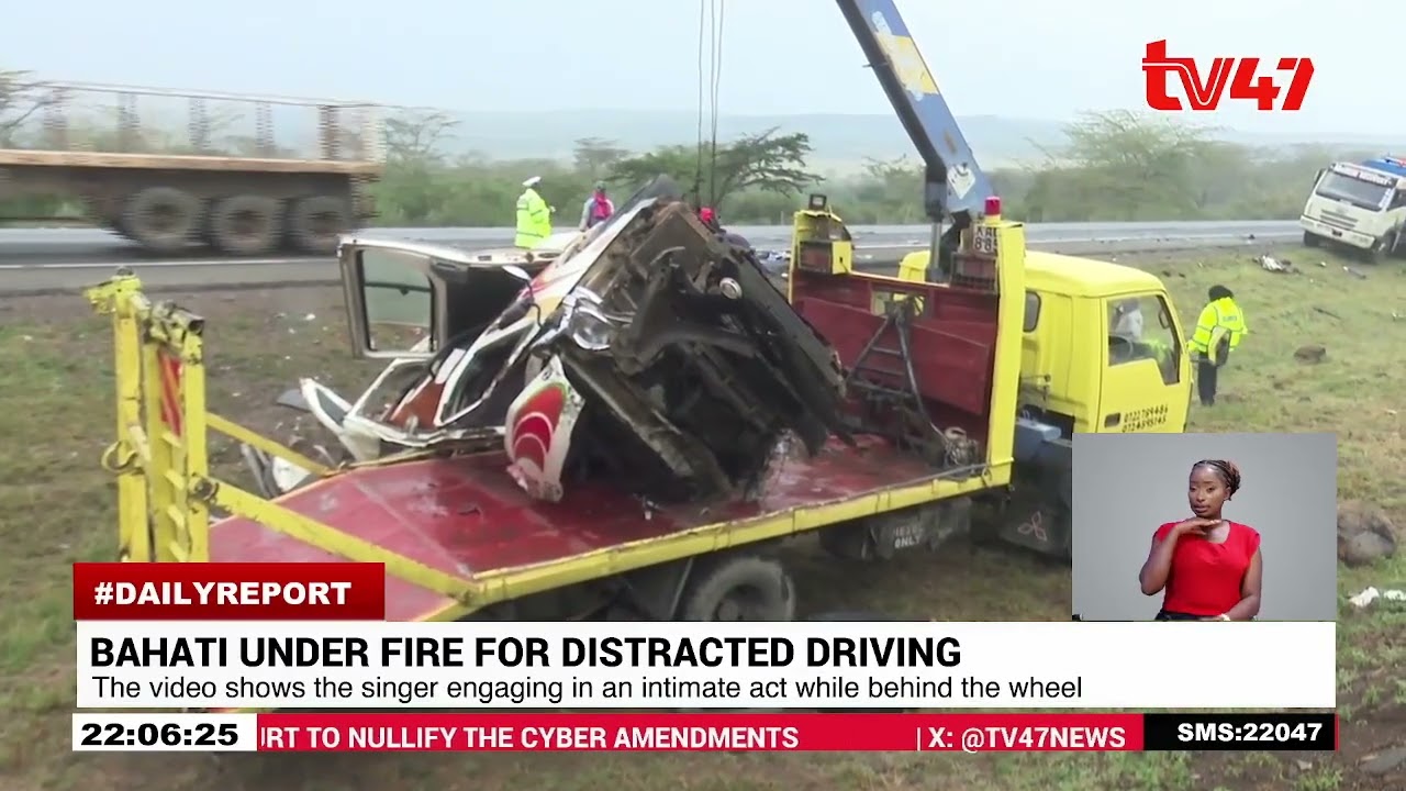 Music Artist Bahati faces public backlash over a viral distracted driving video with wife Diana