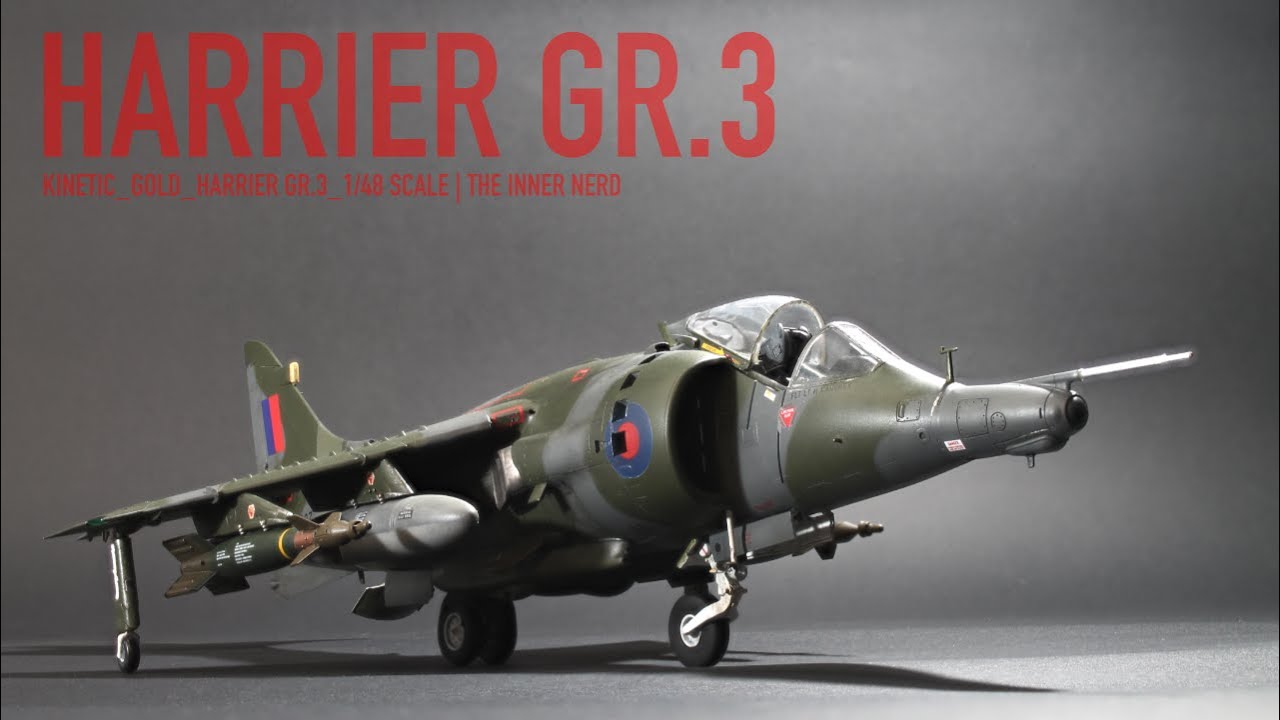 Kinetic GOLD Harrier GR.3 в масштабе 1/48 | The Inner Nerd