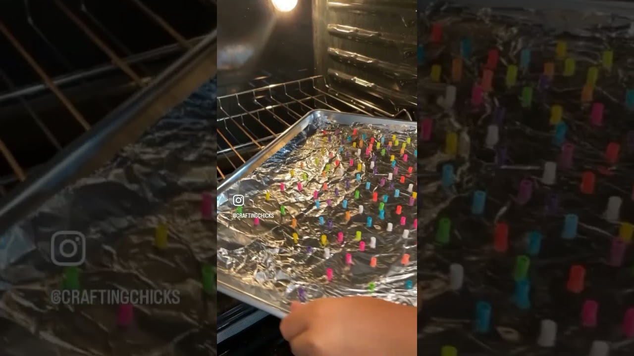 Perler Bead Bracelets- melt them down in a 400 degree F oven for around 2 minutes.