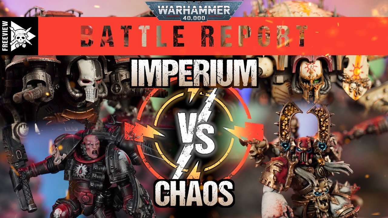 Imperium vs Chaos 4,000pts Multiplayer Battle! | Warhammer 40,000 Battle Report