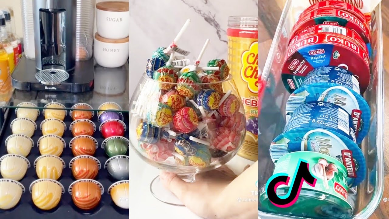restocking and organizing tiktoks