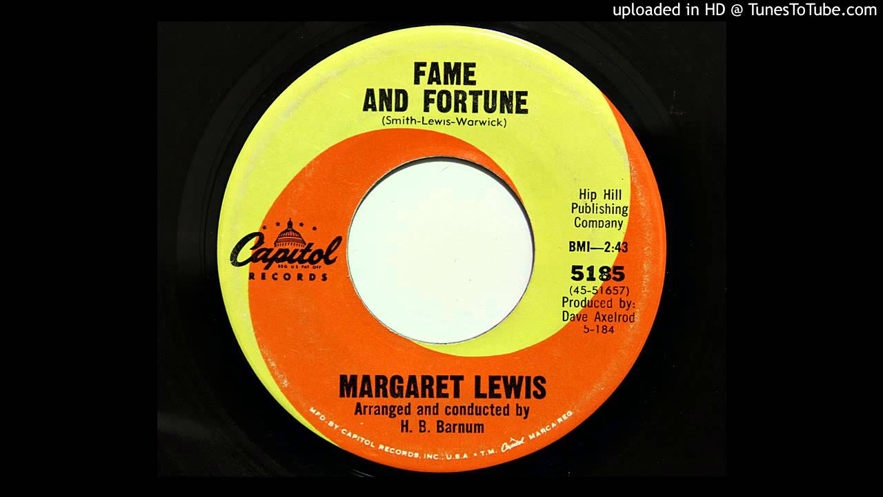 Margaret Lewis - Fame And Fortune (Capitol 5185) [1964]