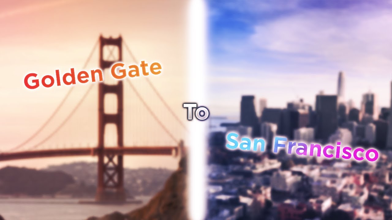 Golden Gate to San Fransisco downtown driving tour