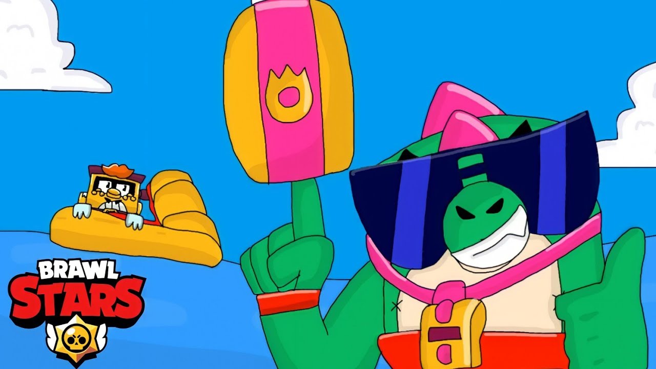 Summer splash: Buzz and Griff - Brawl Stars animation