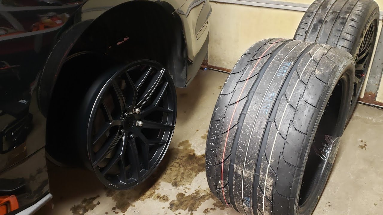 Putting Power to the Ground! Trident wheels by Steeda and Nitto NT555RII drag radials. #Nitto,#tires