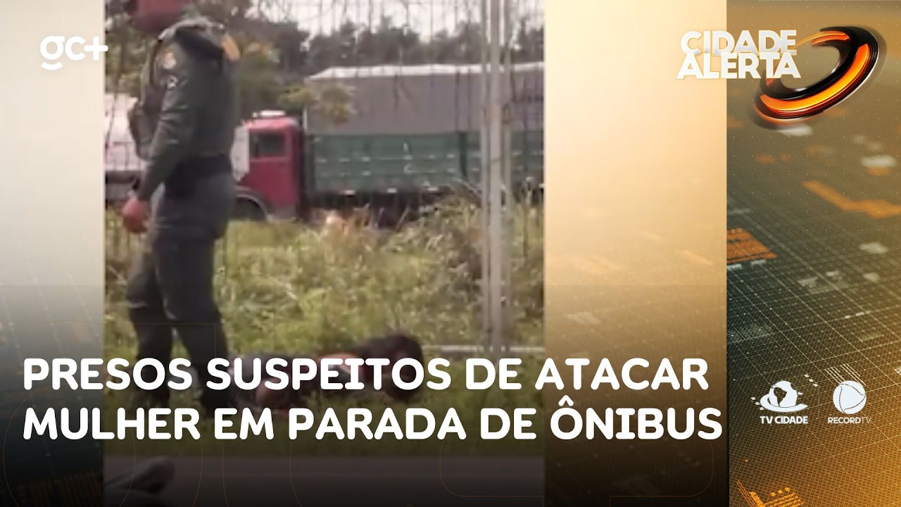 Policiais prenderam suspeitos de atacar uma mulher em parada de ônibus | Cidade Alerta CE