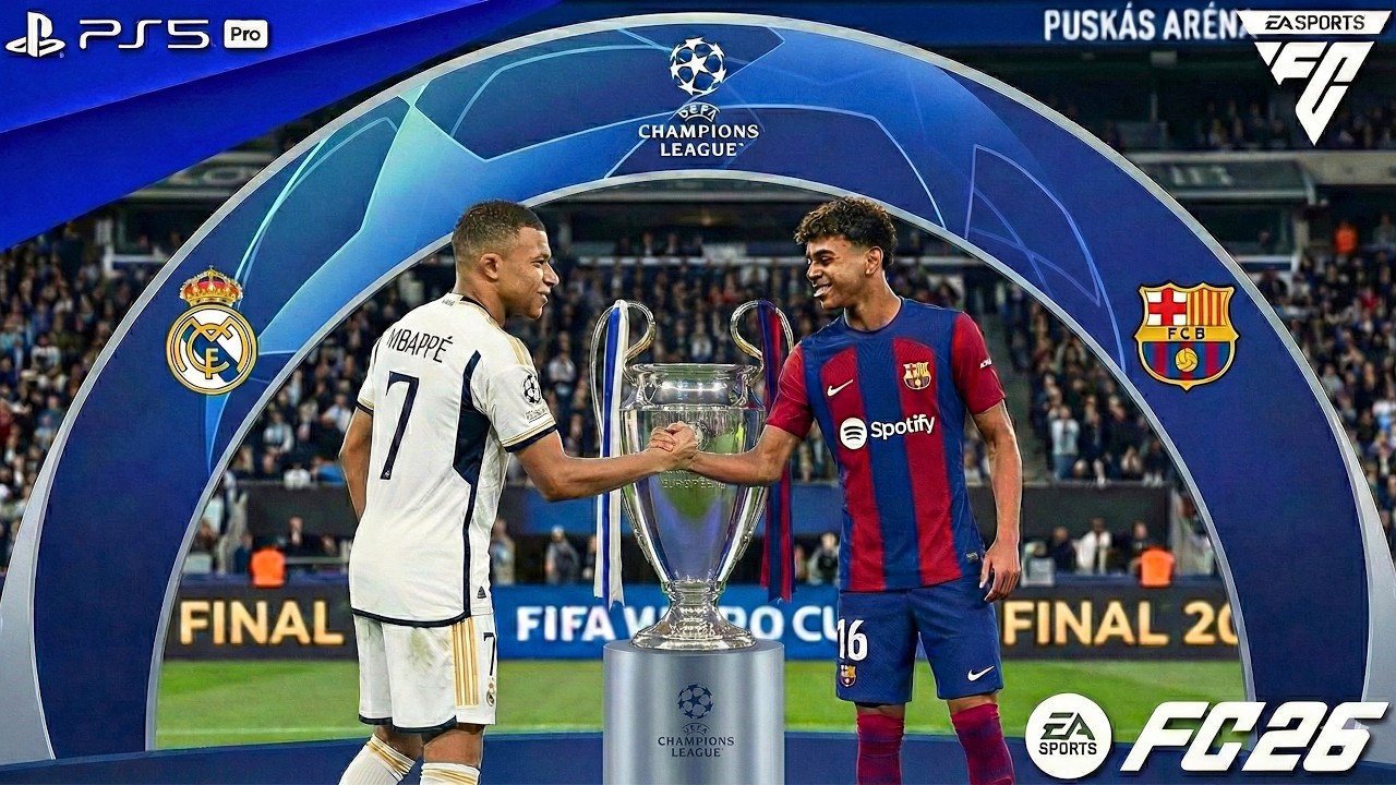 FC 26 — «Реал Мадрид» — «Барселона» — финал Лиги чемпионов УЕФА 25/26 | PS5 Pro [4K60]