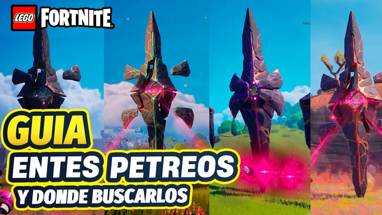 GUÍA DE ENTES PETREOS, sus diferentes tipos, ubicaciones y bugs LEGO FORTNITE ODYSSEY