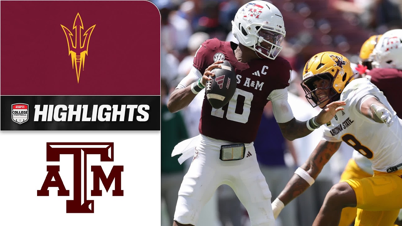 TURNOVERS GALORE 😦 Arizona State vs. Texas A&M | Full Game Highlights | ESPN College Football