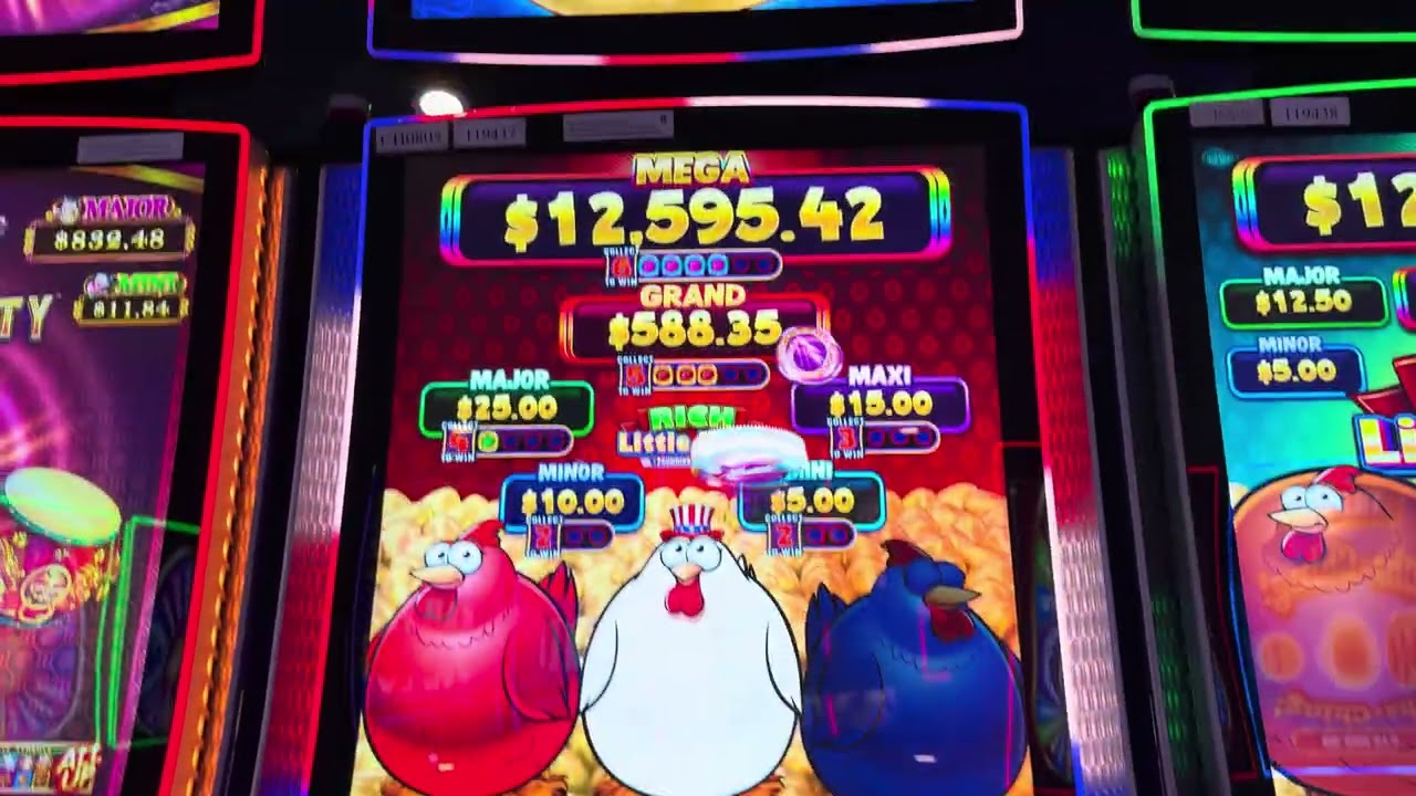 47 Game Double POP!  Rich Little Hens!  #slot #casino #double 