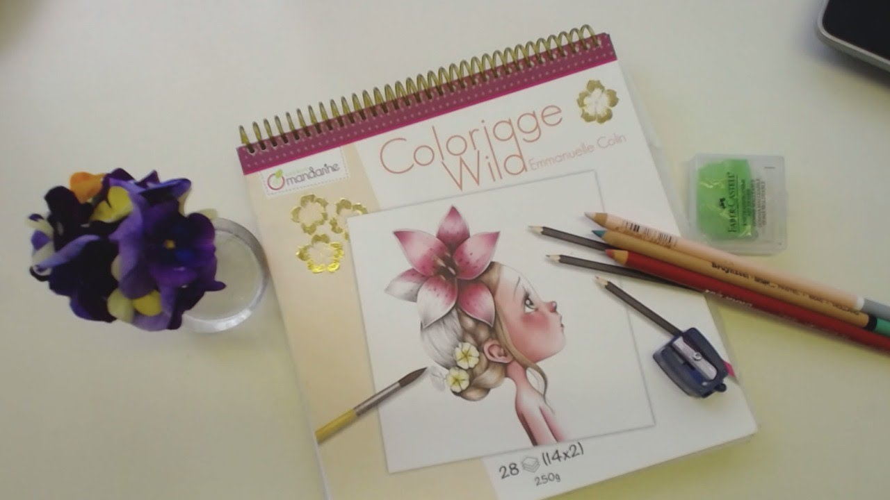 Using pastel pencils in Coloriage Wild