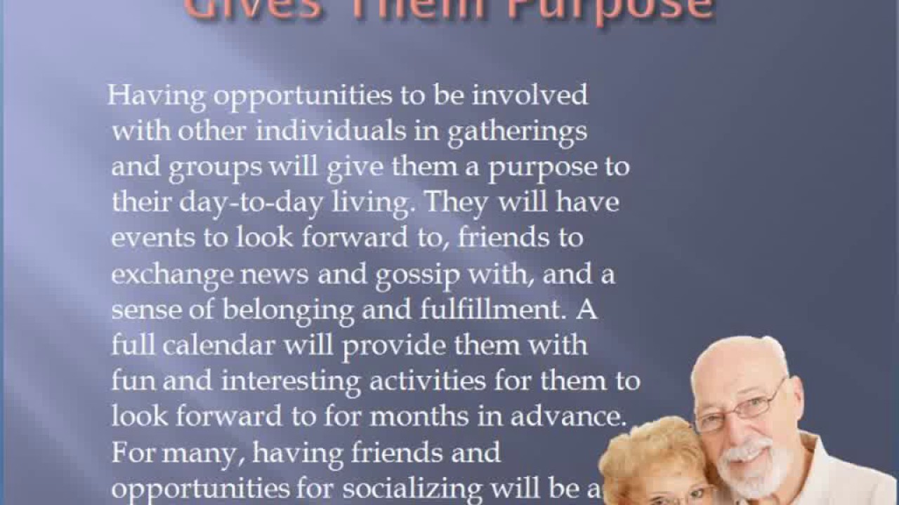 Positive Effects Of Socialization On Seniors