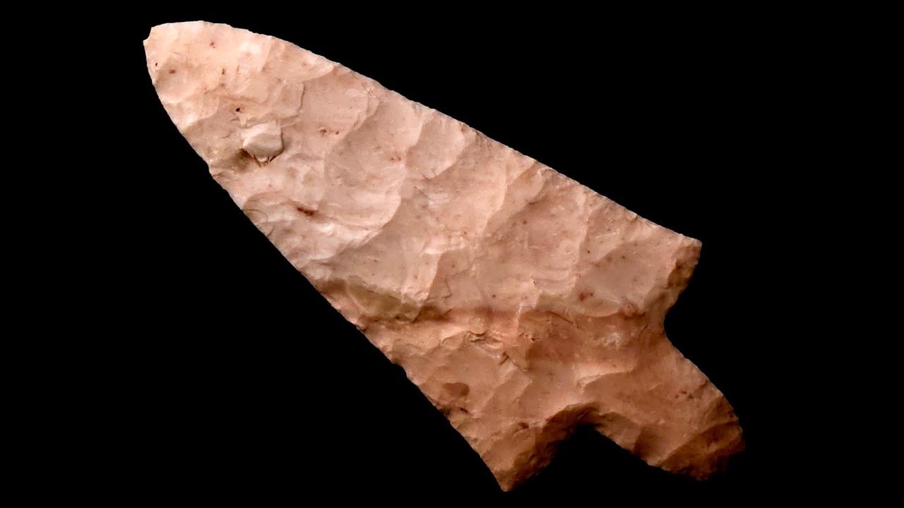 Flint knapping, Dickson. vert and horizontal antler punch  reduction