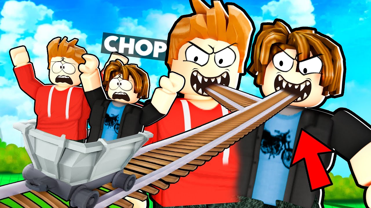 ROBLOX CHOP AND FROSTY CART RIDE INTO THEMSELVES